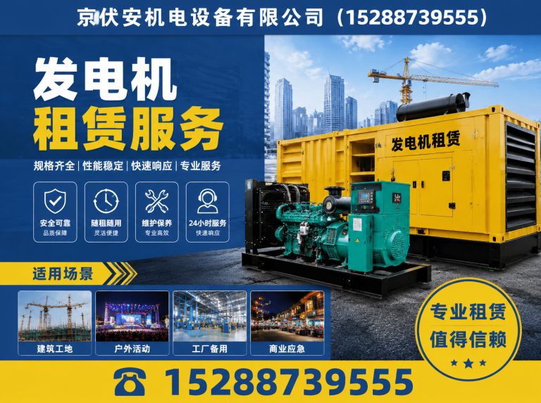 咸阳发电车出租展示图